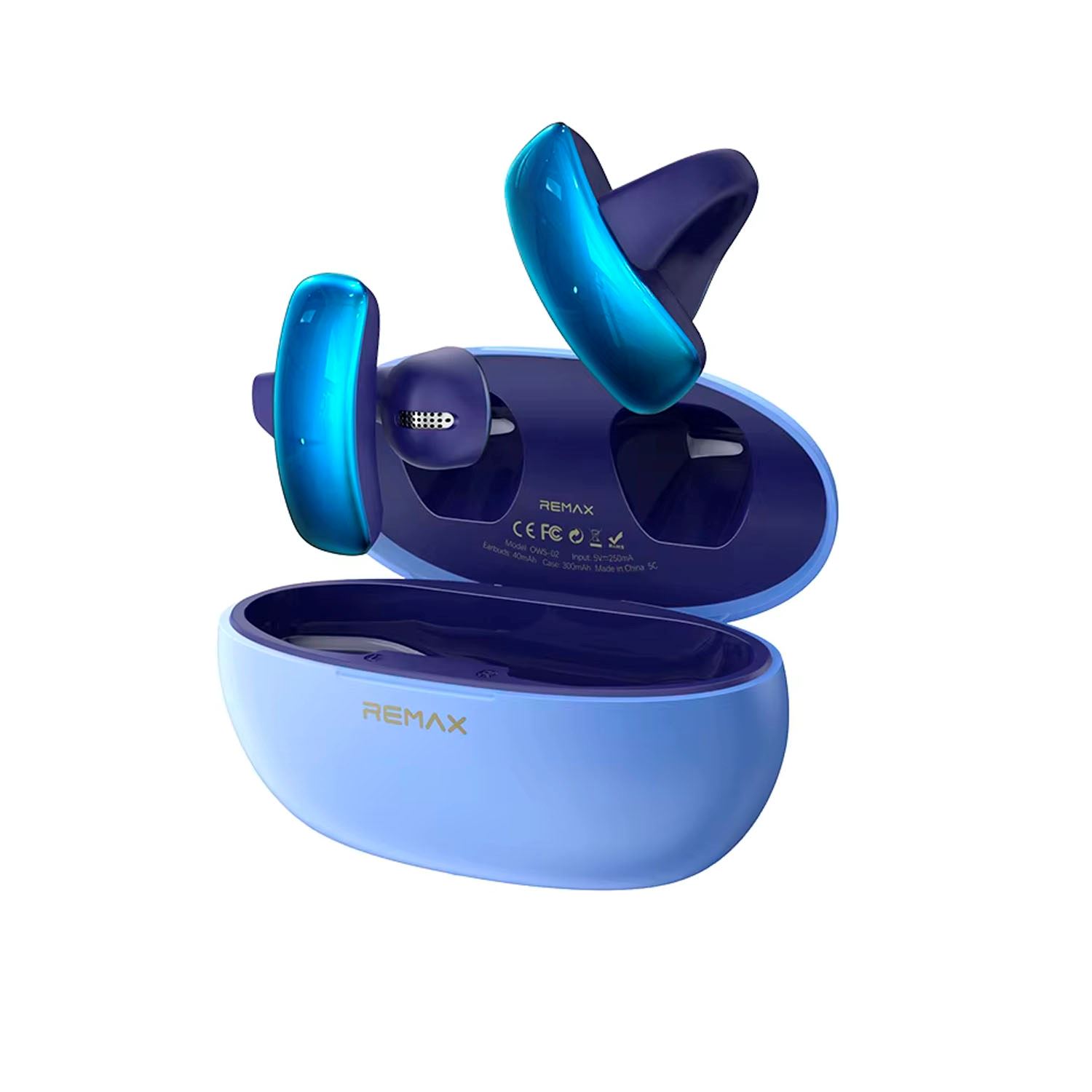 Audífonos Remax  OWS-02 Azul Clip Ear Bluetooth 5.3